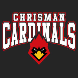 Chrisman Cardinals Design CC1 on a Port & Company® - Core Fleece Pullover Hooded Sweatshirt Design
