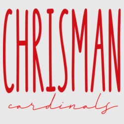 Chrisman Cardinals Design CC3 on a Nike® - Dri FIT Cotton/Poly Tee Design