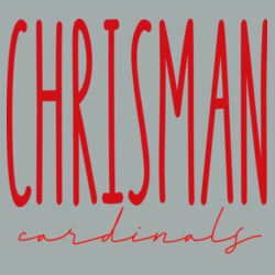 Chrisman Cardinals Design CC3 on a Port & Company® - Core Cotton Ringer Tee Design