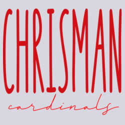 Chrisman Cardinals Design CC3 on a Port & Company® - Youth Core Fleece Crewneck Sweatshirt Design