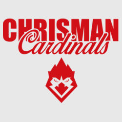 Chrisman Cardinals Design CC4 on a Port & Company® - Youth Swoosh Sleeve rLegend Tee Design