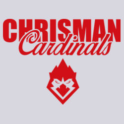 Chrisman Cardinals Design CC4 on a Port & Company® - Core Fleece Crewneck Sweatshirt Design