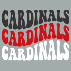 Chrisman Cardinals Design CC5 on a Port & Company® - Core Cotton Ringer Tee Design