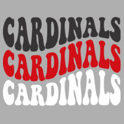 Chrisman Cardinals Design CC5 on a District® - Perfect Blend ® CVC Tee Design