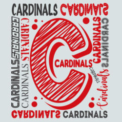 Chrisman Cardinals Design CC6 on a Sport-Tek® - Youth PosiCharge ® Competitor Tee Design