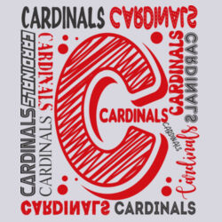 Chrisman Cardinals Design CC6 on a Port & Company® - Core Fleece Pullover Hooded Sweatshirt Design