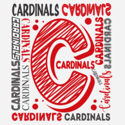 Chrisman Cardinals Design CC6 on a Port & Company® - Core Fleece Crewneck Sweatshirt Design