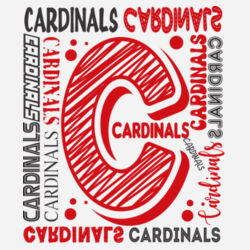 Chrisman Cardinals Design CC6 on a Port & Company® - Youth Core Cotton Tee Design