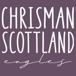 Chrisman - Scottland Eagles Design CS4 on a District® - Perfect Blend ® CVC Tee Design