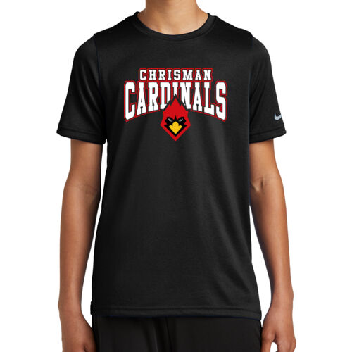 Chrisman Cardinals Design CC1 on a Nike® - Youth Swoosh Sleeve rLegend Tee Thumbnail