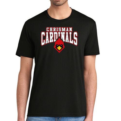 Chrisman Cardinals Design CC1 on a District® - Perfect Tri ® Tee Thumbnail