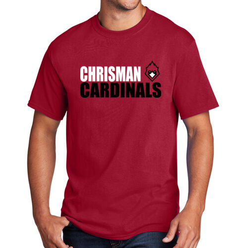 Chrisman Cardinals Design CC2 on a Port & Company® - Core Cotton Tee Thumbnail