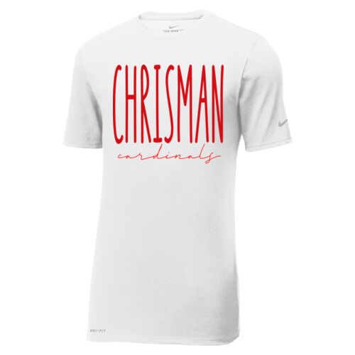 Chrisman Cardinals Design CC3 on a Nike® - Dri FIT Cotton/Poly Tee Thumbnail