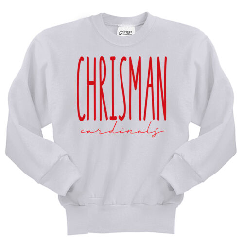 Chrisman Cardinals Design CC3 on a Port & Company® - Youth Core Fleece Crewneck Sweatshirt Thumbnail
