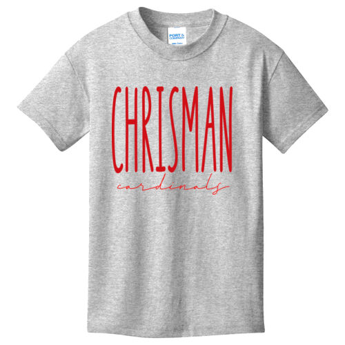 Chrisman Cardinals Design CC3 on a Port & Company® - Youth Core Cotton Tee Thumbnail
