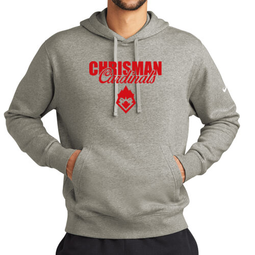 Chrisman Cardinals Design CC4 on a Nike® - Club Fleece Sleeve Swoosh Pullover Hoodie Thumbnail