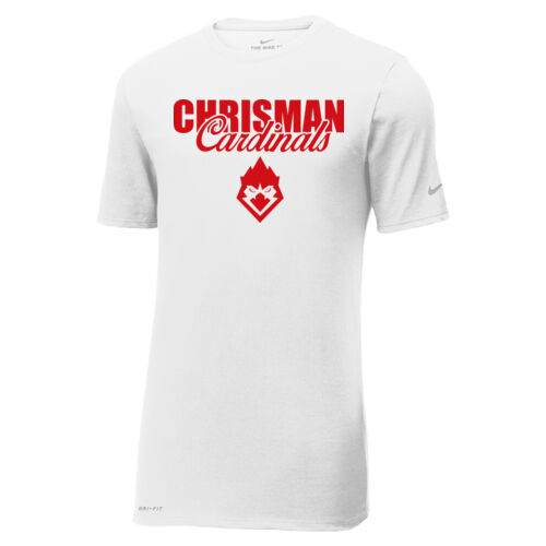 Chrisman Cardinals Design CC4 on a Nike® - Dri FIT Cotton/Poly Tee Thumbnail
