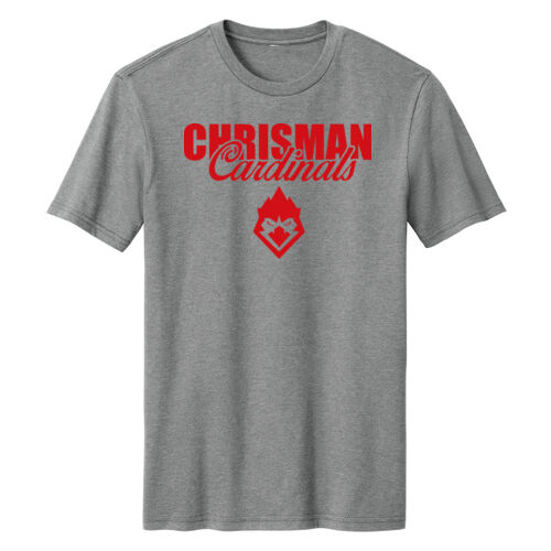 Chrisman Cardinals Design CC4 on a District® - Perfect Blend ® CVC Tee Thumbnail