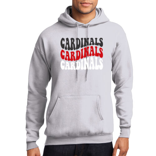 Chrisman Cardinals Design CC5 on a Port & Company® - Core Fleece Pullover Hooded Sweatshirt Thumbnail