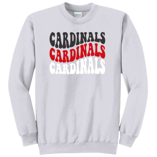 Chrisman Cardinals Design CC5 on a Port & Company® - Core Fleece Crewneck Sweatshirt Thumbnail