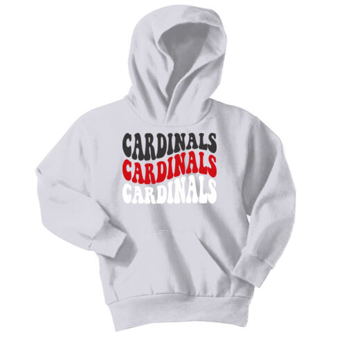 Chrisman Cardinals Design CC5 on a Port & Company® - Youth Core Fleece Pullover Hooded Sweatshirt Thumbnail