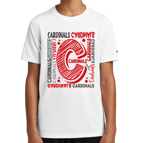 Chrisman Cardinals Design CC6 on a Nike® - Youth Swoosh Sleeve rLegend Tee Thumbnail