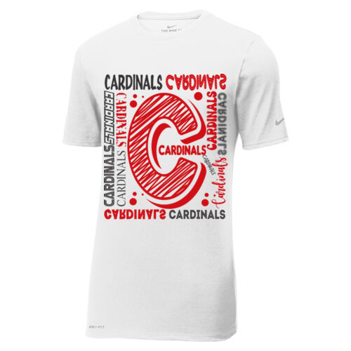 Chrisman Cardinals Design CC6 on a Nike® - Dri FIT Cotton/Poly Tee Thumbnail