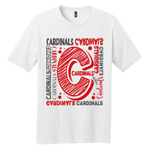 Chrisman Cardinals Design CC6 on a District® - Perfect Blend ® CVC Tee Thumbnail