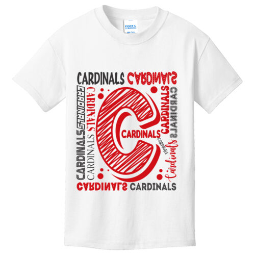 Chrisman Cardinals Design CC6 on a Port & Company® - Youth Core Cotton Tee Thumbnail