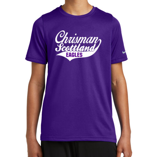 Chrisman - Scottland Eagles Design CS1 on a Nike® - Youth Swoosh Sleeve rLegend Tee Thumbnail