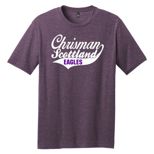 Chrisman - Scottland Eagles Design CS1 on a District® - Perfect Blend ® CVC Tee Thumbnail