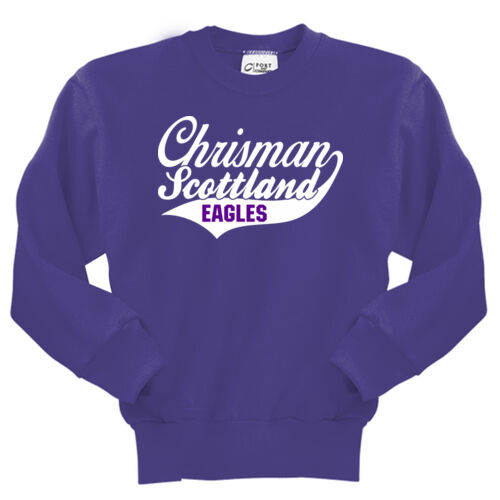 Chrisman - Scottland Eagles Design CS1 on a Port & Company® - Youth Core Fleece Crewneck Sweatshirt Thumbnail