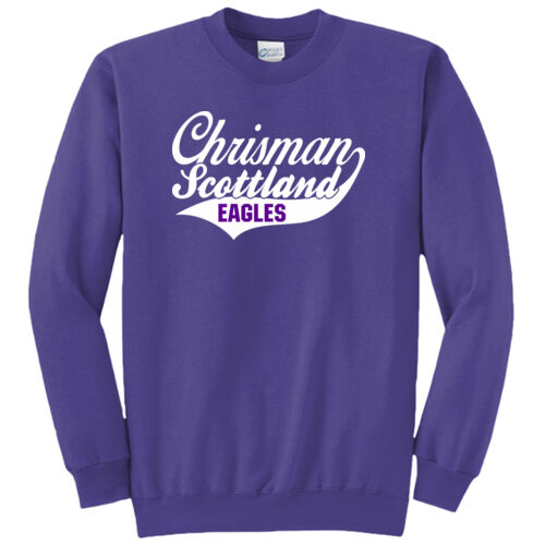 Chrisman - Scottland Eagles Design CS1 on a Port & Company® - Core Fleece Crewneck Sweatshirt Thumbnail