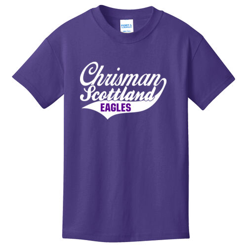 Chrisman - Scottland Eagles Design CS1 on a Port & Company® - Youth Core Cotton Tee Thumbnail