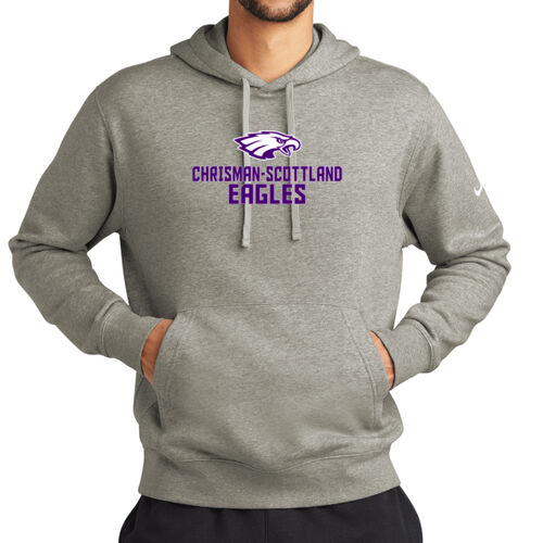 Chrisman - Scottland Eagles Design CS2 on a Nike® - Club Fleece Sleeve Swoosh Pullover Hoodie Thumbnail