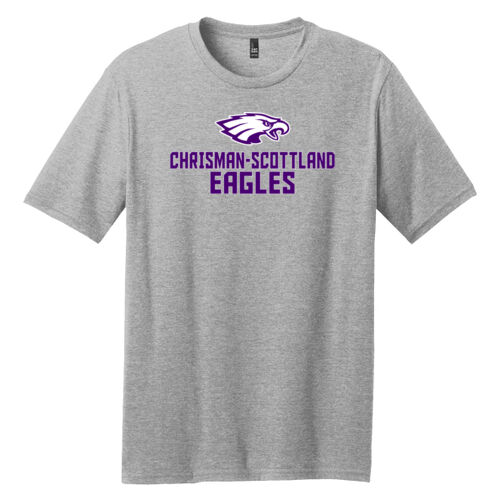 Chrisman - Scottland Eagles Design CS2 on a District® - Perfect Blend ® CVC Tee Thumbnail
