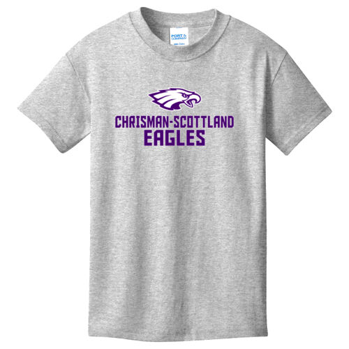 Chrisman - Scottland Eagles Design CS2 on a Port & Company® - Youth Core Cotton Tee Thumbnail