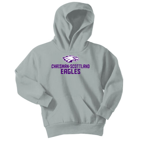 Chrisman - Scottland Eagles Design CS2 on a Port & Company® - Youth Core Fleece Pullover Hooded Sweatshirt Thumbnail