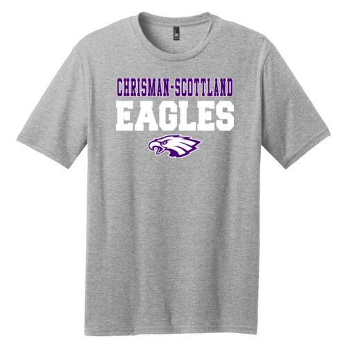 Chrisman - Scottland Eagles Design CS3 on a District® - Perfect Blend ® CVC Tee Thumbnail