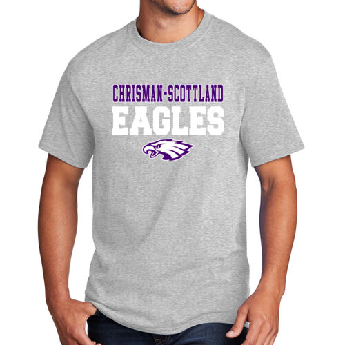 Chrisman - Scottland Eagles Design CS3 on a Port & Company® - Core Cotton Tee Thumbnail