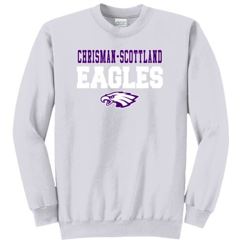 Chrisman - Scottland Eagles Design CS3 on a Port & Company® - Core Fleece Crewneck Sweatshirt Thumbnail
