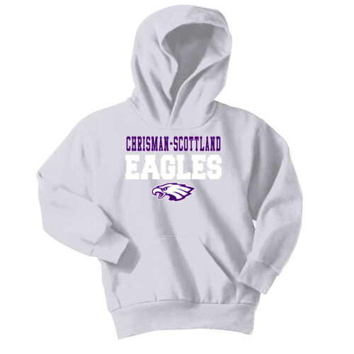 Chrisman - Scottland Eagles Design CS3 on a Port & Company® - Youth Core Fleece Pullover Hooded Sweatshirt Thumbnail