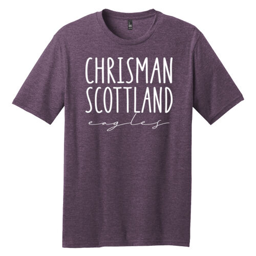 Chrisman - Scottland Eagles Design CS4 on a District® - Perfect Blend ® CVC Tee Thumbnail