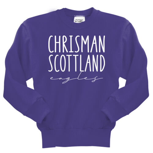 Chrisman - Scottland Eagles Design CS4 on a Port & Company® - Youth Core Fleece Crewneck Sweatshirt Thumbnail