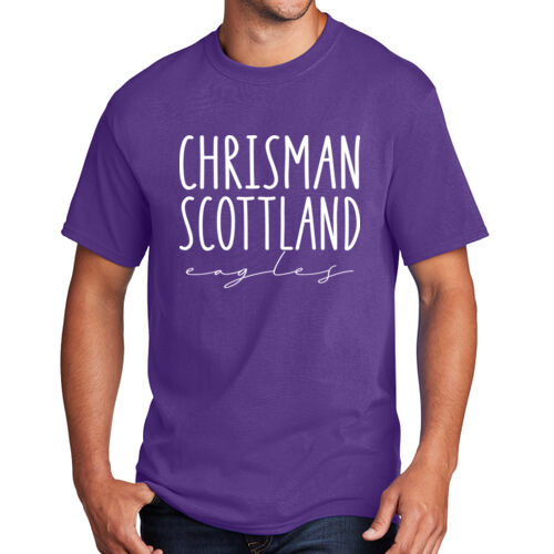 Chrisman - Scottland Eagles Design CS4 on a Port & Company® - Core Cotton Tee Thumbnail