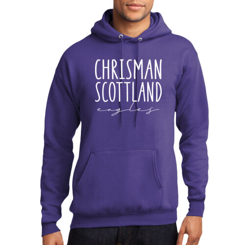 Chrisman - Scottland Eagles Design CS4 on a Port & Company® - Core Fleece Pullover Hooded Sweatshirt Thumbnail