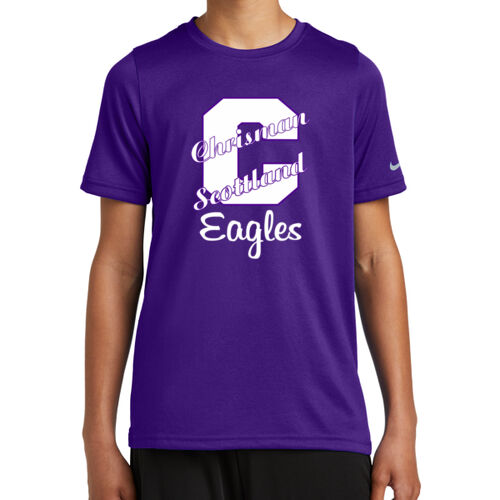 Chrisman - Scottland Eagles Design CS5 on a Nike® - Youth Swoosh Sleeve rLegend Tee Thumbnail