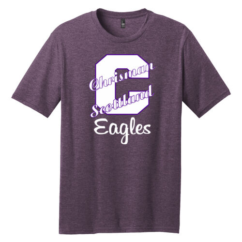 Chrisman - Scottland Eagles Design CS5 on a District® - Perfect Blend ® CVC Tee Thumbnail