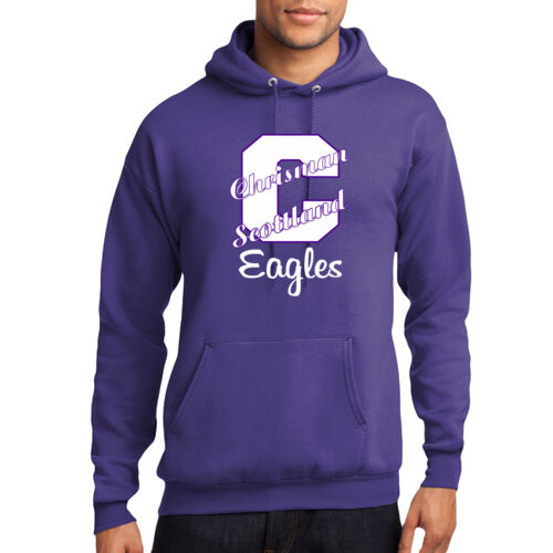 Chrisman - Scottland Eagles Design CS5 on a Port & Company® - Core Fleece Pullover Hooded Sweatshirt Thumbnail
