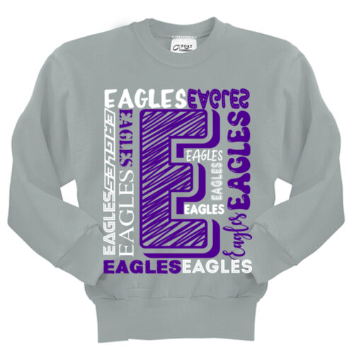 Chrisman - Scottland Eagles Design CS6 on a Port & Company® - Youth Core Fleece Crewneck Sweatshirt Thumbnail